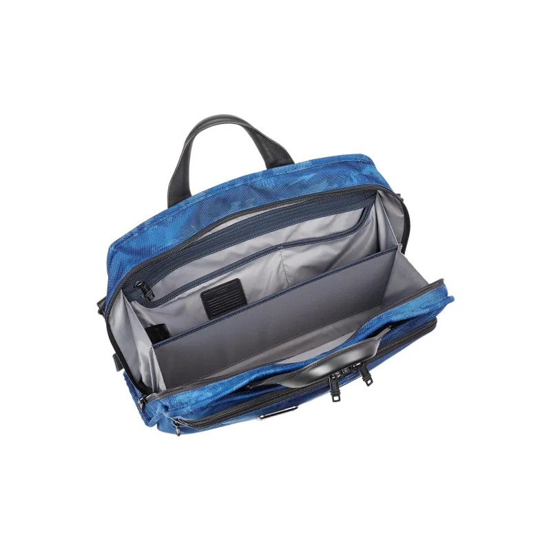 TUMI Elastic Nylon Briefcases Men's Blue-2