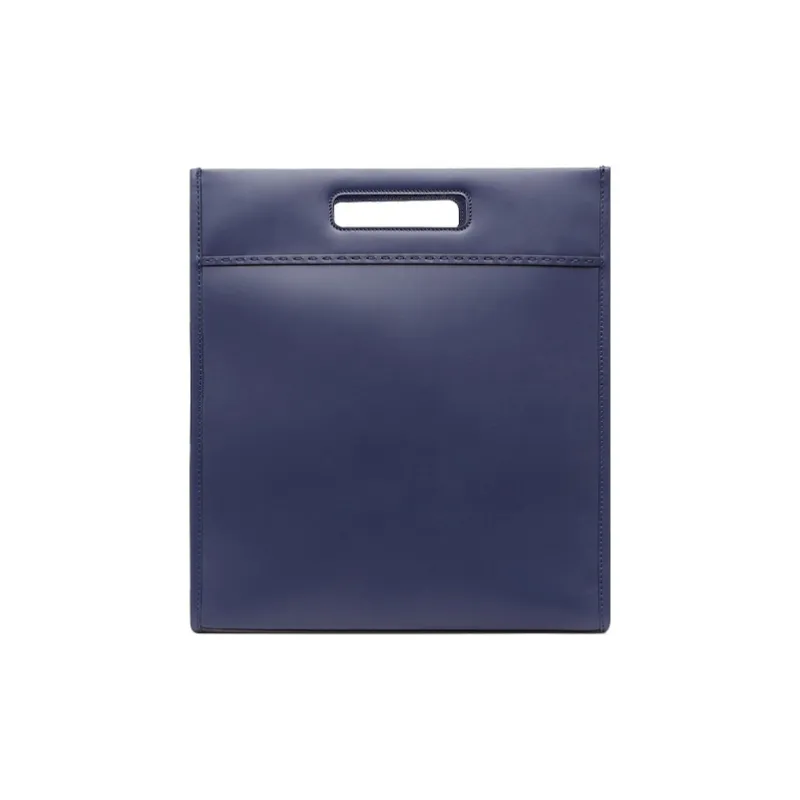FENDI Calfskin Tote Bag, Shopping Bag, Shoulder Bag, Crossbody Bag, Handbag Men's Blue-3