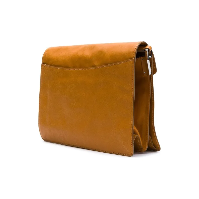 MARNI Cow Leather Messenger Bag Crossbody Bags Men's Yellow-1