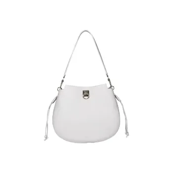 Mulberry Calfskin New Moon Handbag, Shoulder Bag Women's White