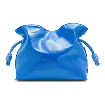 LOEWE Flamenco Leather Handheld Shoulder Bag Crossbody Bag Medium Size Women's Royal Blue