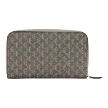 EMPORIO ARMANI PVC Card Holder Wallet Men's Brown