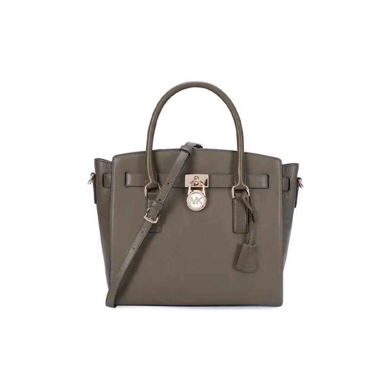 MICHAEL KORS MICHAEL KORS Luggage Collection Cow Leather Handbags Shoulder Bag Crossbody Bag Women's Olive Green-0