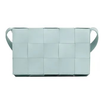Bottega Veneta Intreccio Cassette Teal Washed