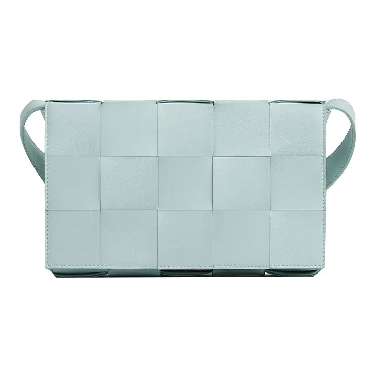 Bottega Veneta Intreccio Cassette Teal Washed-0