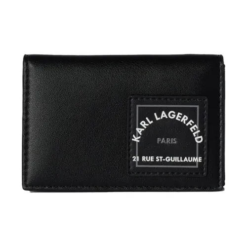 KARL LAGERFELD Cow Leather Wallet Womens White Wallets
