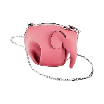 LOEWE Cow Leather Small Elephant Bag Shoulder Bag Crossbody Bag Women's Pink
