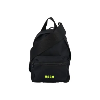 MSGM Nylon Fabric Backpack Women's Black