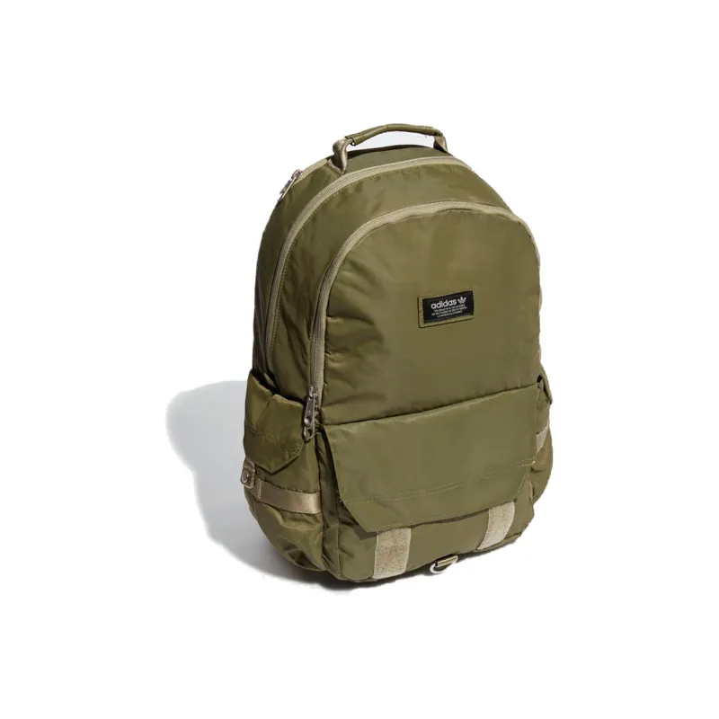 Adidas Originals Nylon Backpack Regular Unisex Green-2