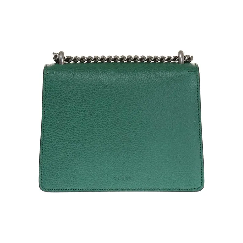 GUCCI Dionysus Leather Bacchus Bag Chain Pack Shoulder Bag Crossbody Bag Women's Green-2