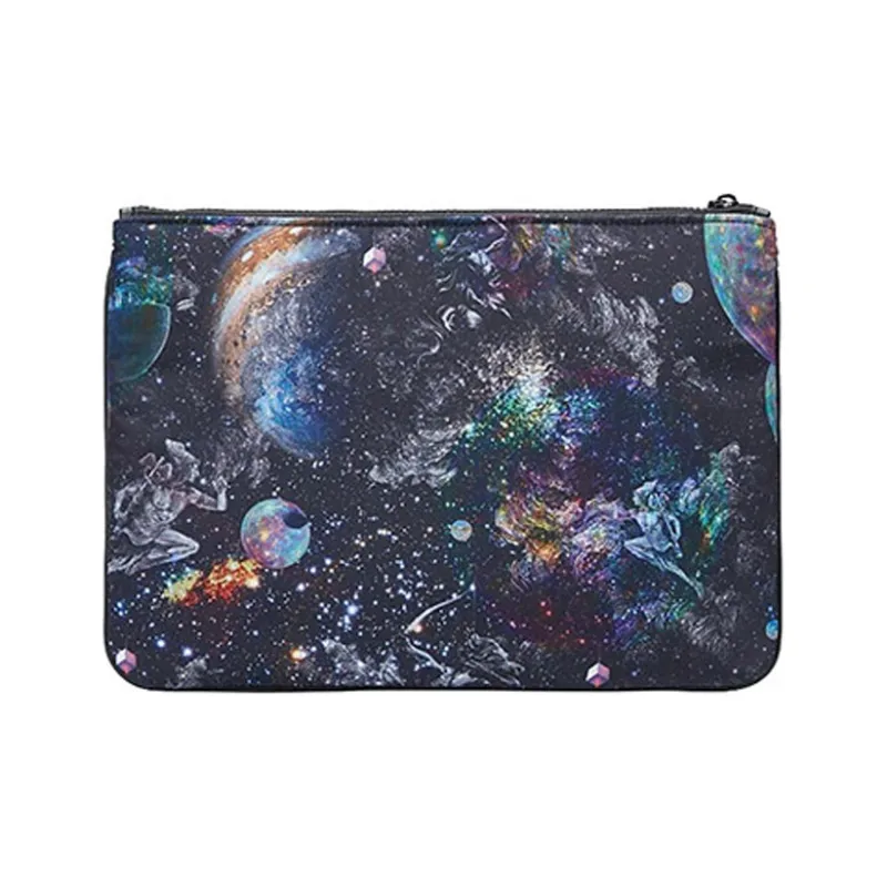 EMPORIO ARMANI Fabric Clutch Men's Black Blue-2