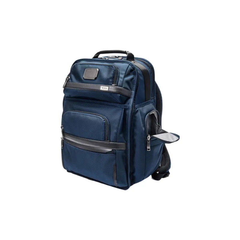 TUMI Alpha 3 Fabric Computer Double-Shoulder Backpack Men's Blue-3