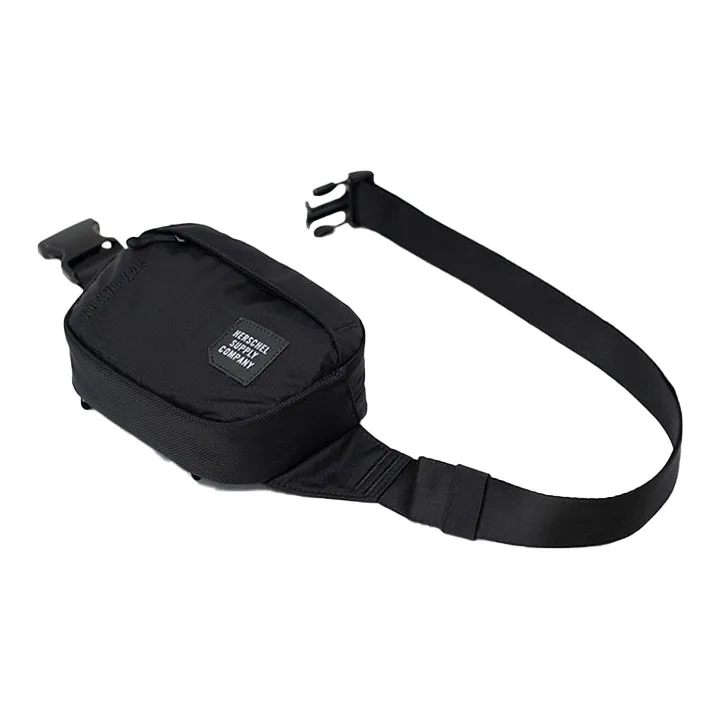 Herschel Nylon Fanny Pack Shoulder Bag Crossbody Bag Small Size Unisex Black-2