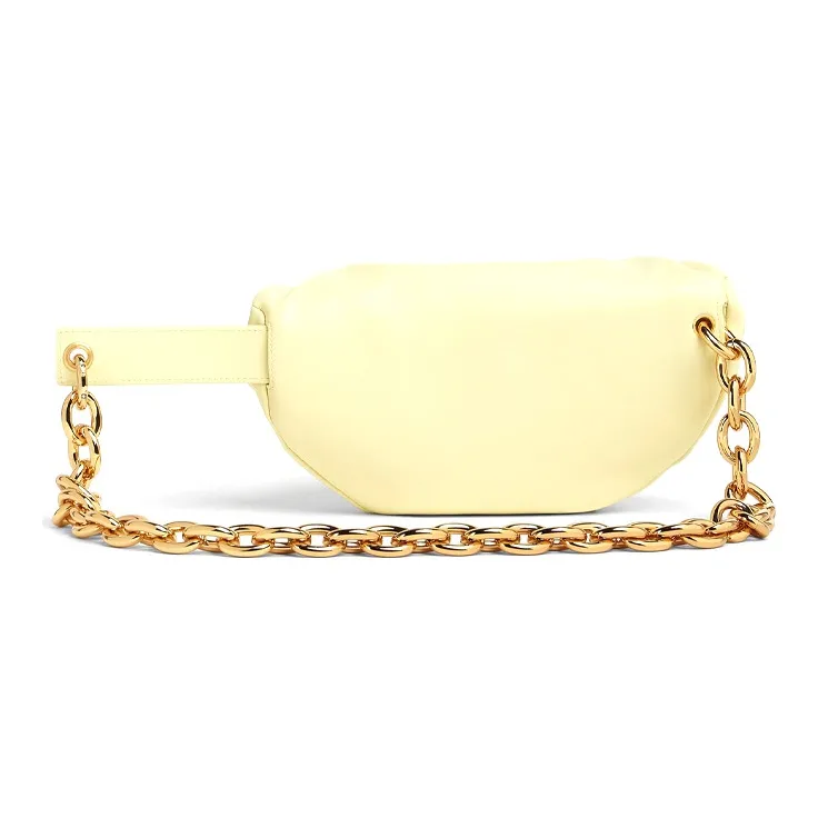 Bottega Veneta Cow Leather Fanny Pack Women's Ice Cream-4