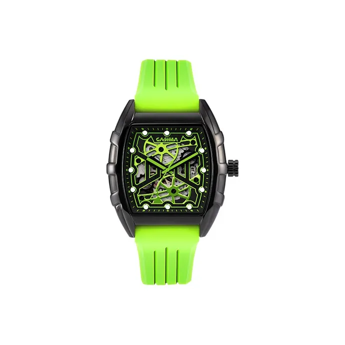 CASIMA Cyberpunk Collection Automatic Mechanical Movement Watch Unisex Cut Out Dial CS2160 1-2