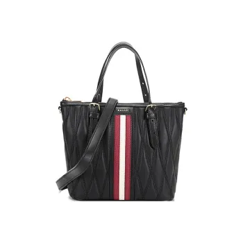 BALLY Leather Tote Bag, Shopping Bag, Handbag, Shoulder Bag Women's Black