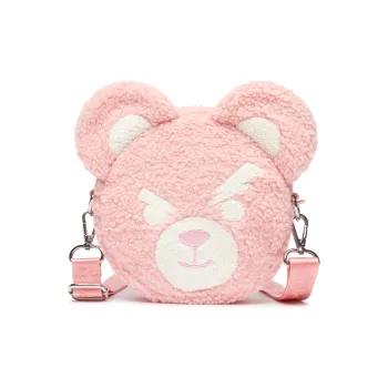 MLB New York Yankees Polyester Coin Purse Key Pouch Shoulder Bag Crossbody Bag Regular Women's Pink