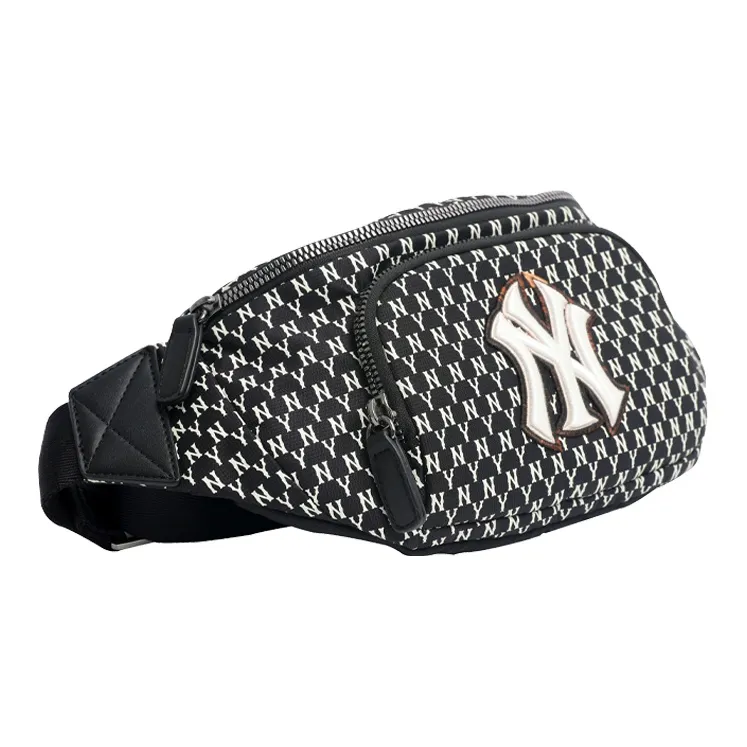 MLB Monogram Collection Polyamide One Shoulder Crossbody Bag Sling Bag Fanny Pack Regular Unisex Black-2