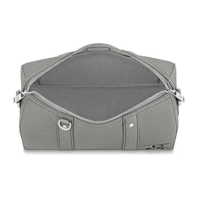 LOUIS VUITTON Aerogram Leather Monkey Bag, Shoulder Bag, Crossbody Bag Regular Unisex Gray-2