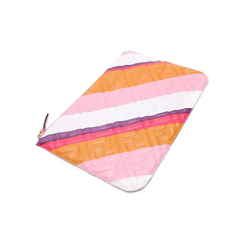 FENDI Nappa Leather Clutch Women's-3