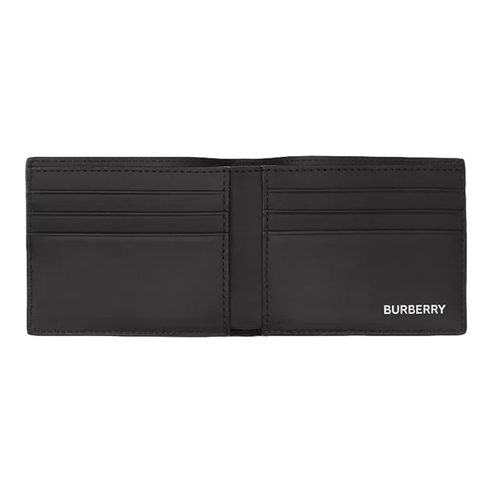 Burberry PVC Card Holder Wallet Men's Dark Charcoal Gray-3