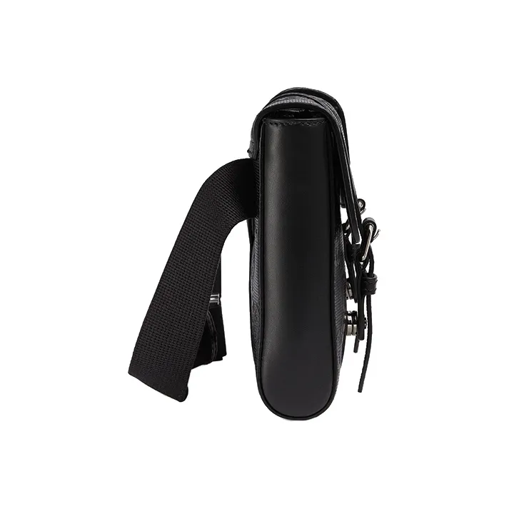 GUCCI Leather Shoulder Bag Crossbody Bag Sling Bag Fanny Pack Men's Black-3