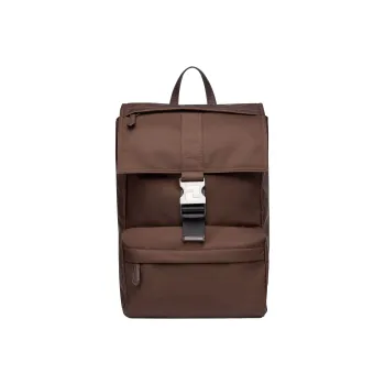 FENDI Fendiness Nylon Fabric Backpack Medium Size Men's Brown