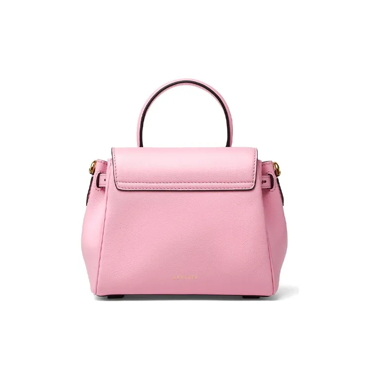 VERSACE La Medusa Cow Leather Shoulder Bag, Crossbody Bag, Handbag Trumpets Women's Pink-2