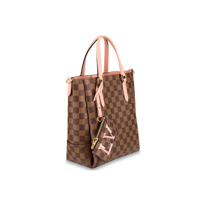 LOUIS VUITTON Belmont Leather Handbag Shoulder Bag Small Size Women's Monogram Pink-1