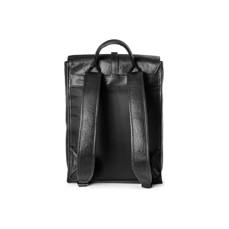 Ace Paul Top Grain Cow Leather Genuine Leather Large Capacity Laptop Backpack Regular Unisex Black-3