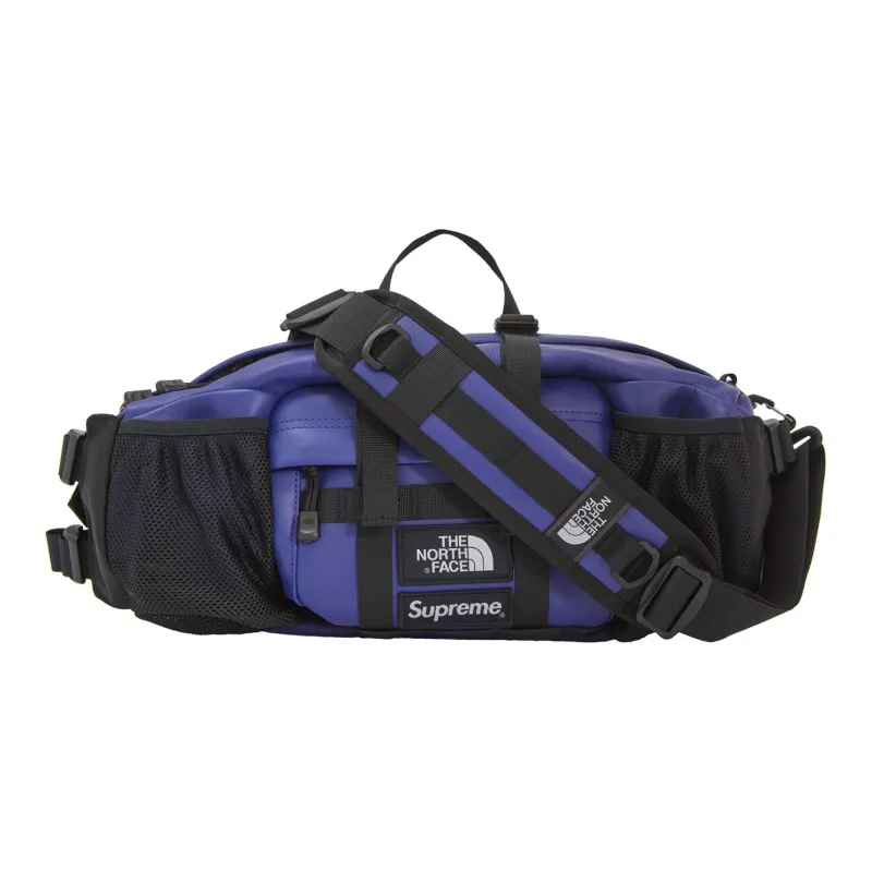 Supreme The North Face Collaboration FW18 Leather Sling Bag, Fanny Pack Regular Unisex Purple-0