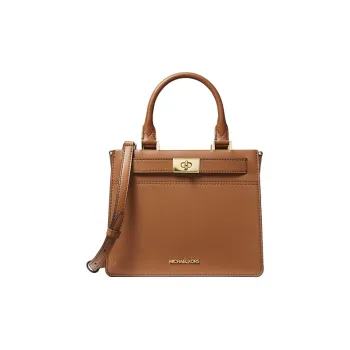 MICHAEL KORS Tatiana Leather Crossbody Bags Handbags Medium Size Women's Brown