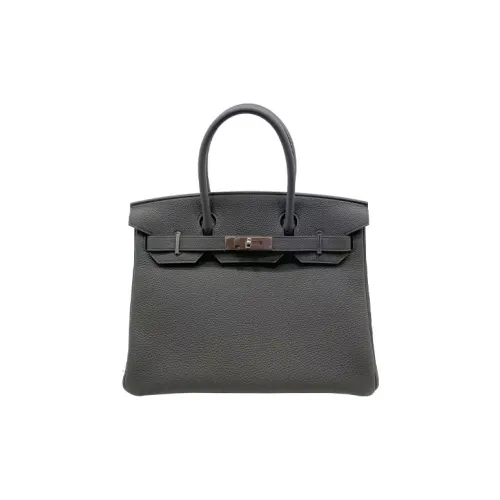 HERMES Birkin Ostrich Leather Birkin Bag Handbags Womens 37 Gold Gold Brown