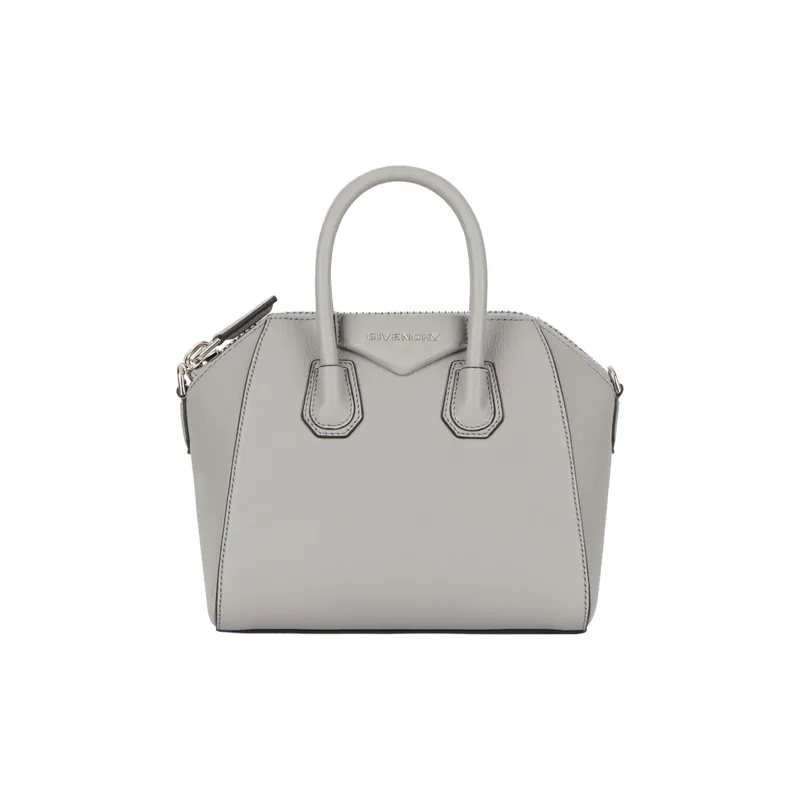 GIVENCHY Antigona Sheepskin Handbag Crossbody Bag Shoulder Bag Mini Women's Gray-0
