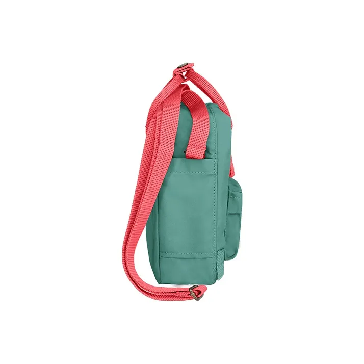 Fjallraven Polyester Crossbody Bag, Shoulder Bag Trumpets Unisex Frost Green Peach Red Multicolor-1