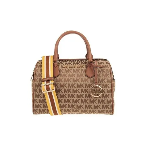 MICHAEL KORS Bedford Canvas Pillow Bag Handbag Boston Bag Crossbody Bag Shoulder Bag Women's Brown