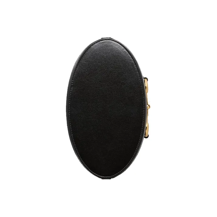 GUCCI Horsebit 1955 Leather Bucket Bags Shoulder Bag Crossbody Bag Women's Black/Beige-6