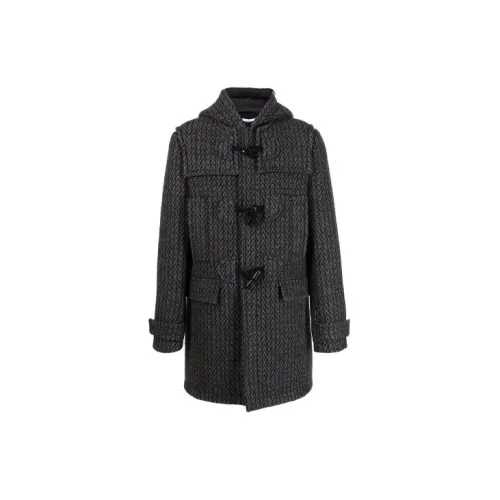 Valentino Coats Men Black