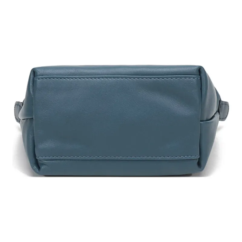 LONGCHAMP Le Pliage Cuir Dumpling Bag Crossbody Bag Mini Women's Nordic Blue-4
