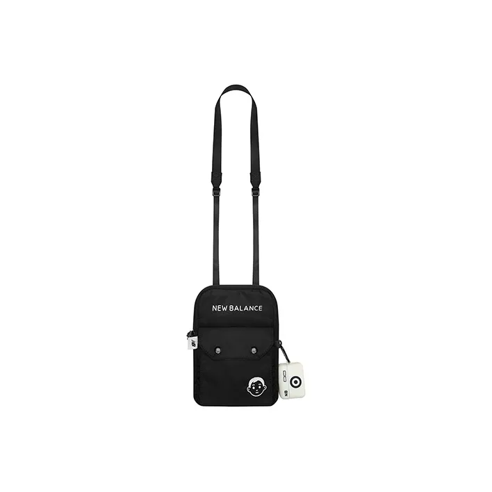 New Balance Noritake Zetu, Collaboration Fabric Earphone Case Shoulder Bag, Crossbody Bag Regular Unisex Black-1