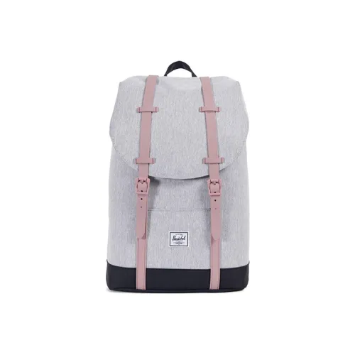 Herschel Canvas Backpack Large Size Women's Retreat Gray Rose