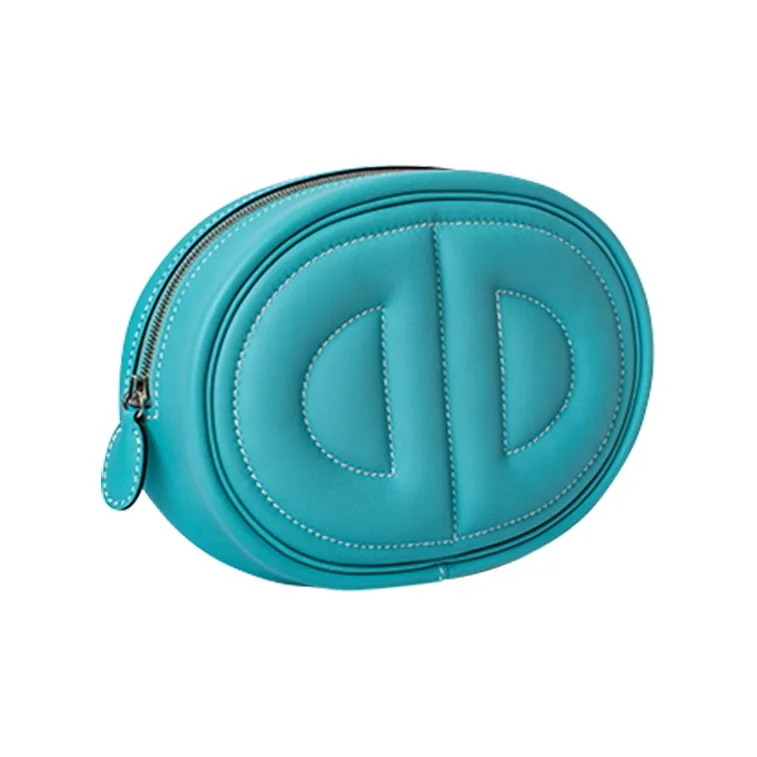 HERMES In The Loop Swift Leather Fanny Pack Women's Macaron Blue-2