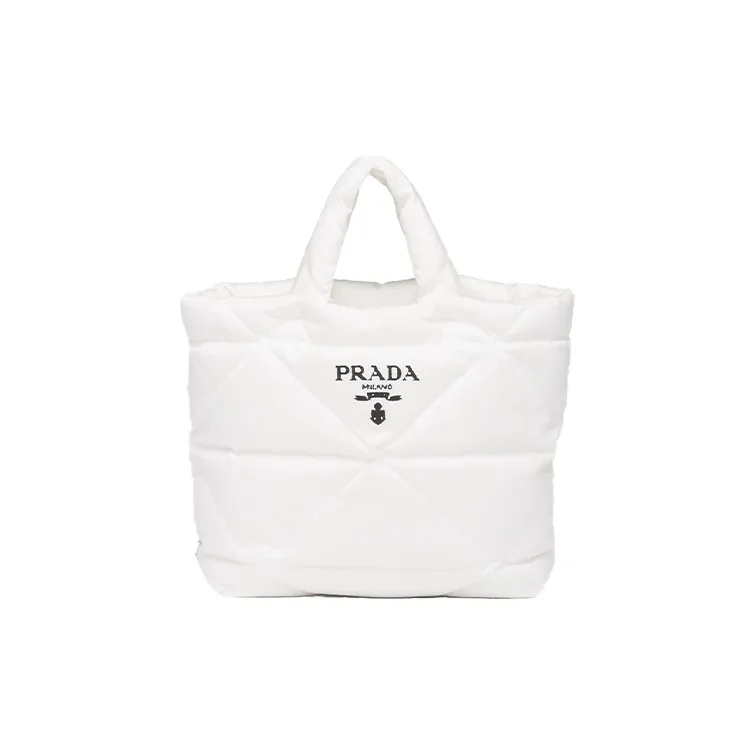 PRADA Nylon Tote Bag Shopping Bag Shoulder Bag Handbag Women's White-0
