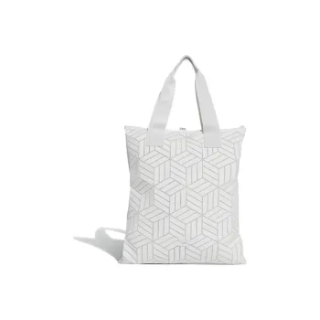 Adidas Originals Polyurethane Tote Bag Shopping Bag Shoulder Bags Handbags Unisex Pure White