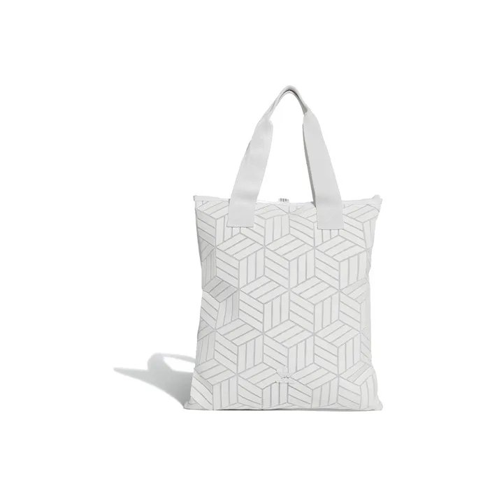 Adidas Originals Polyurethane Tote Bag Shopping Bag Shoulder Bags Handbags Unisex Pure White-0