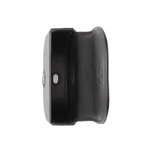 Burberry Cow Leather Earphone Case Unisex Black & White-3