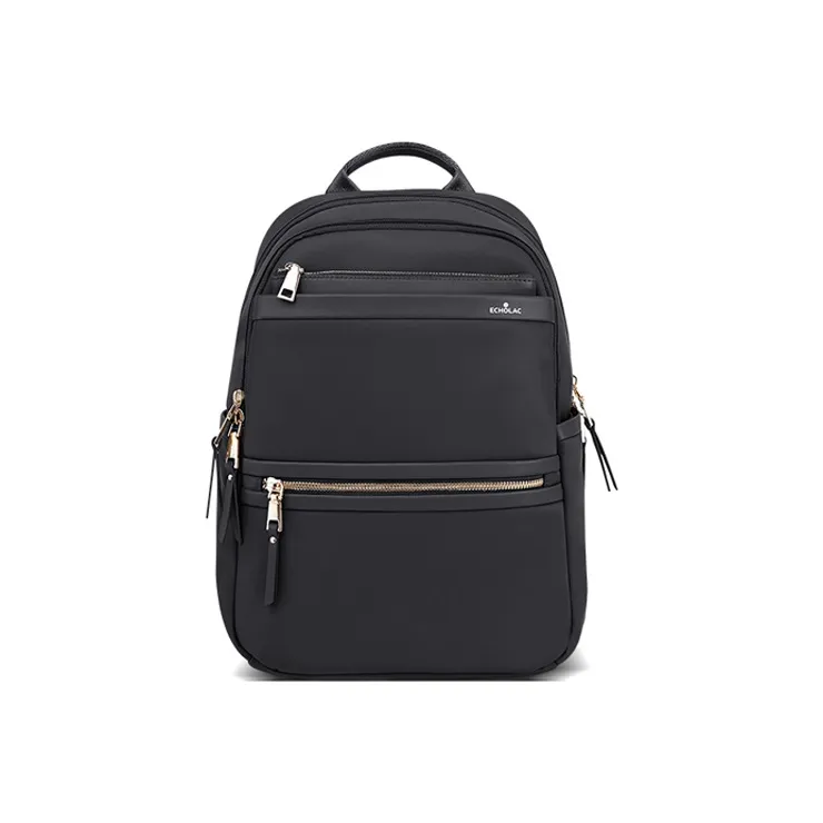 ECHOLAC Fabric Backpack Combo Bag Detachable Lightweight Backpack Regular Women's Black/Khaki-1