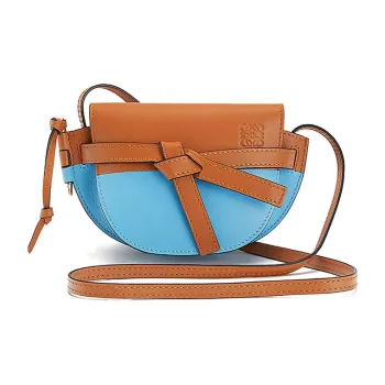 LOEWE Gate Leather Shoulder Bag Crossbody Bag Mini Women's Candy Color/Blue/Brown