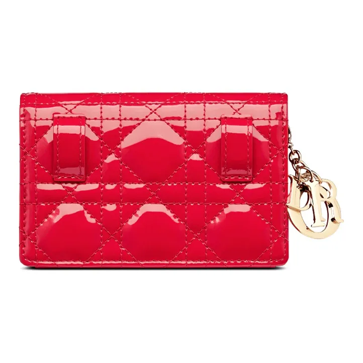 DIOR Lady Dior Cow Leather Shoulder Bag, Crossbody Bag, Clutch Women's Raspberry-3