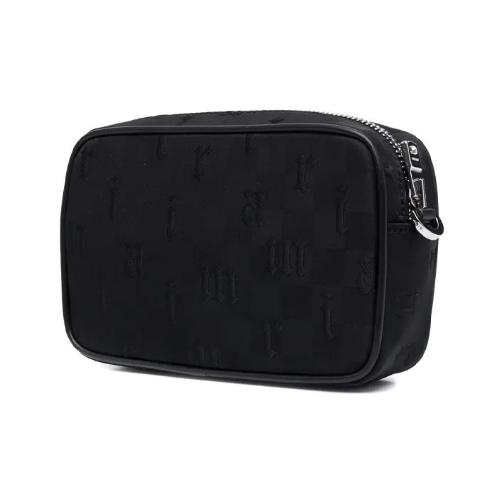 AMIRI Calfskin Trim Shoulder Bag Crossbody Bag Unisex Black-1